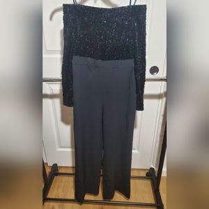 Eliza J black evening jumpsuit